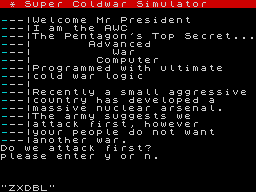 Running screen