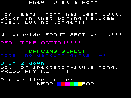 Opening screen