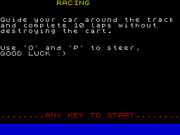 Opening screen