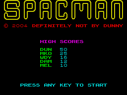 Opening screen