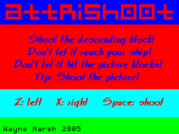 Opening screen