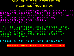 Opening screen