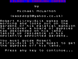 Opening screen