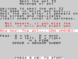 Opening screen