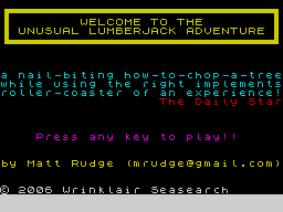 Opening screen