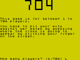 Opening screen