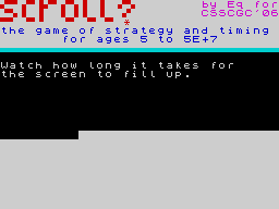 Running screen