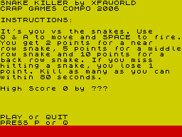 Opening screen