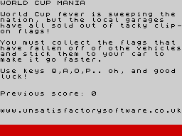 Opening screen