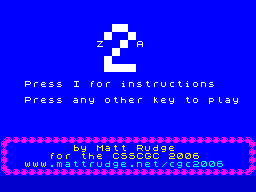 Opening screen