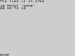 Running screen