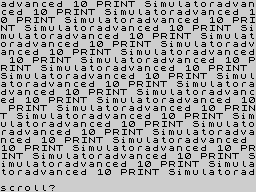 Running screen