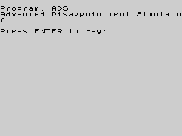 Opening screen
