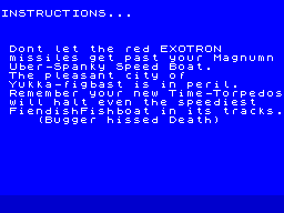 Opening screen