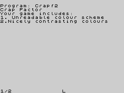 Running screen