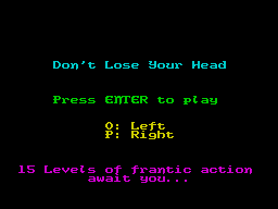 Opening screen