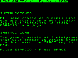Opening screen