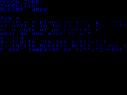 Running screen