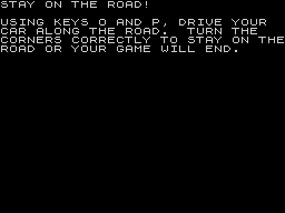 Opening screen