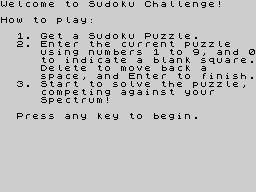 Opening screen