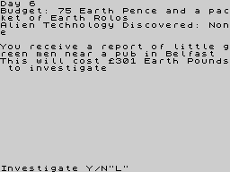 Running screen