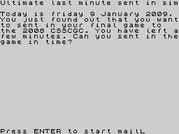 Running screen