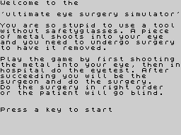 Opening screen