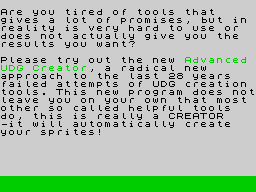 Opening screen