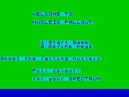Opening screen