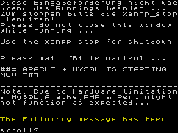 Running screen