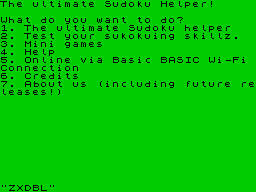 Opening screen
