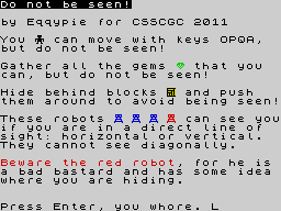 Opening screen