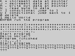 Running screen