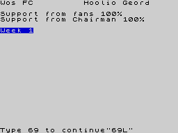 Running screen