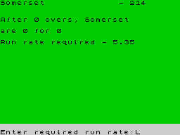 Running screen