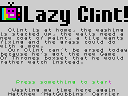 Opening screen