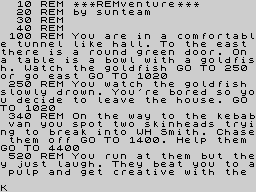 Opening screen