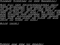 Opening screen