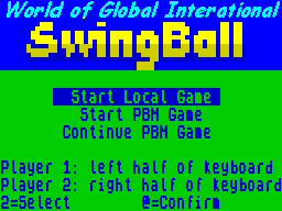 Opening screen