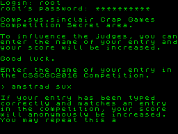 Running screen