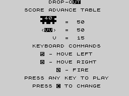 Opening screen