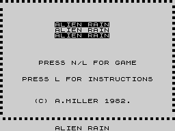 Opening screen