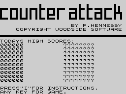 Opening screen