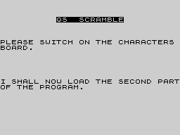 Opening screen