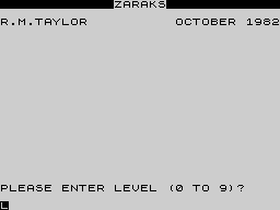 Opening screen