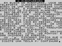 Opening screen