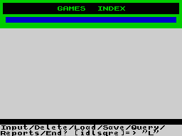 Opening screen