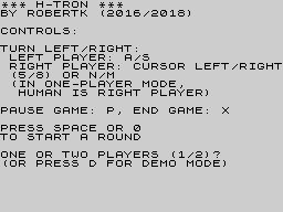 Opening screen