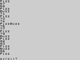 Running screen