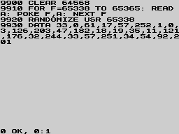 Running screen
